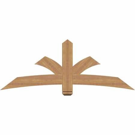 Ekena Millwork Davenport Timber Gable Bracket, Western Red Cedar, 72"W x 27"H x 3 1/2"D x 5 1/2"F, 9/12 Pitch GBW072X27X0406DAV00SWR